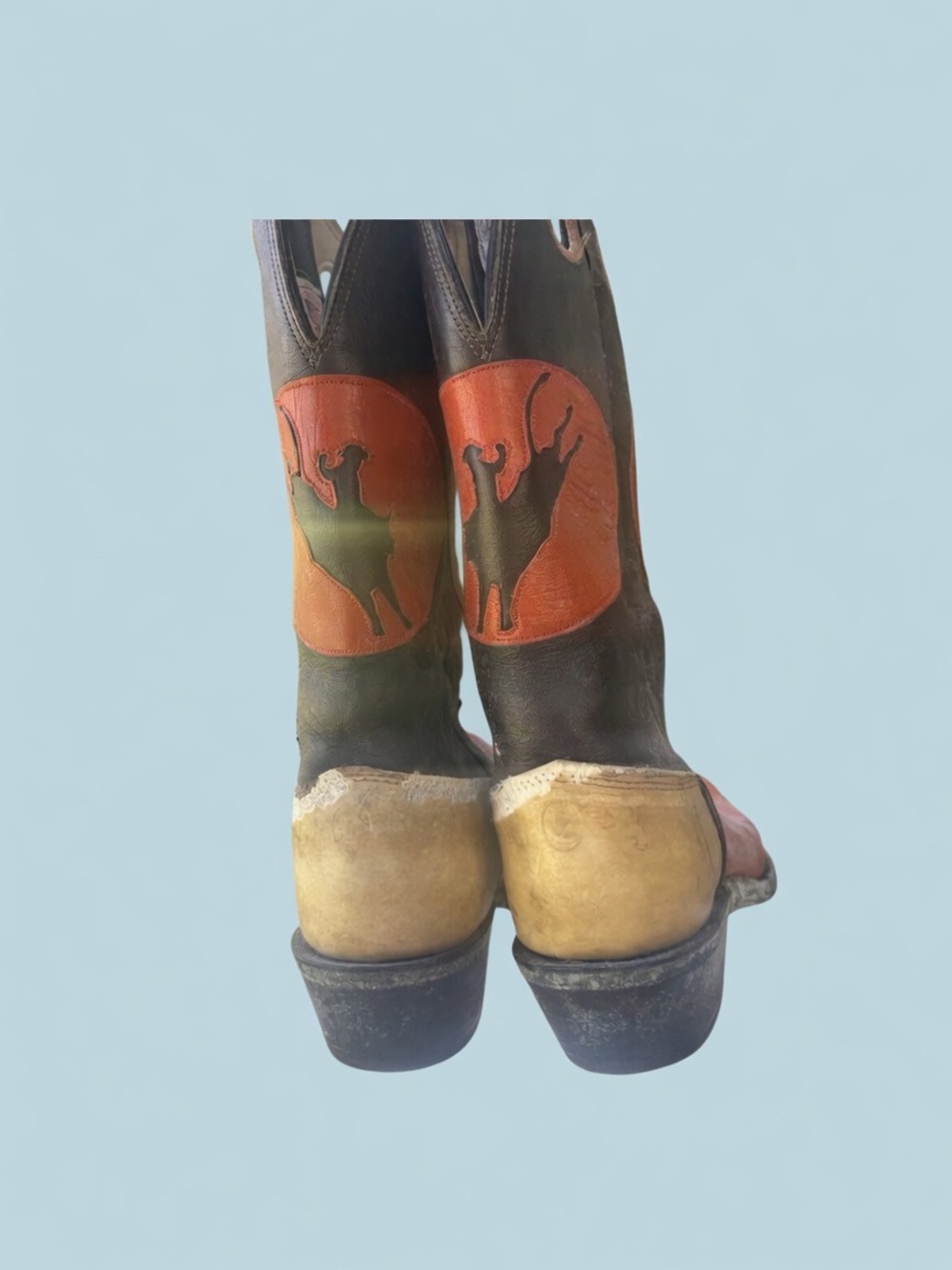 Vintage Leather Cowboy Boots - Picture 4 of 16